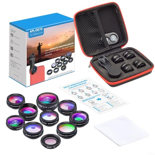 JGmotorfi All-in-10-in-1-Objektiv-Set mit Fischaugen- und Makro-Optionen für einzigartige Perspektiven JGmotorfi All-in-10-in-1-Objektiv-Set mit Fischaugen- und Makro-Optionen für einzigartige Perspektiven von JGmotorfi