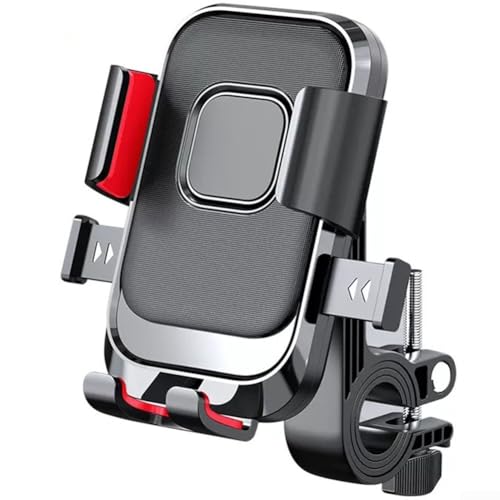 JGmotorfi Fahrradhalterung aus Legierung, kompatibel mit allen Handy-Modellen, einschließlich solchen mit Schutzhüllen (B) von JGmotorfi