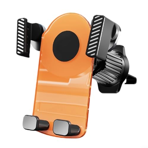 JGmotorfi Kfz-Handyhalterung mit sicherem Griff, Lüftungsschlitz, Navigations-Halterung für sicheres Fahren (Orange) von JGmotorfi