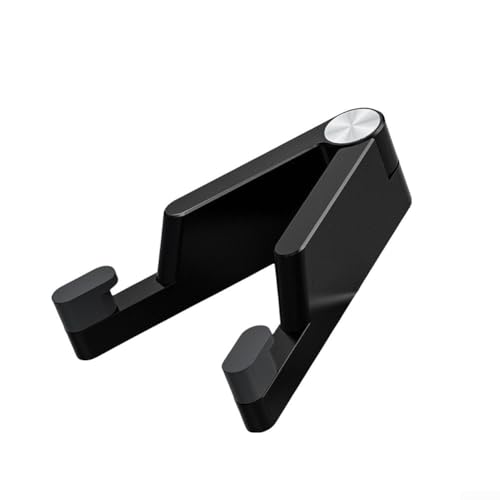 JGmotorfi Leichter Aluminium-Telefonständer, faltbares Design, perfekt für Zuhause und Reisen, kompatibel mit Geräten von 10,2 bis 25,4 cm, 12,7 cm (schwarz) von JGmotorfi