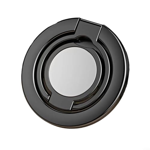 JGmotorfi Magnetischer Handy-Ringhalter, um 360 Grad drehbar, Smartphone-Griff, Ständer, Halterung, kompakt, leicht, Zubehör (schwarz) von JGmotorfi