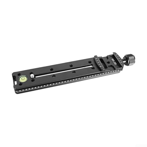 JGmotorfi Makro-Fokussierungsschiene, Aluminiumlegierung, für Kameraschiene, Nodalschieber, Auslöseplatte für Stative für DSLR-Kamera, Filmfotografie (200 mm) von JGmotorfi