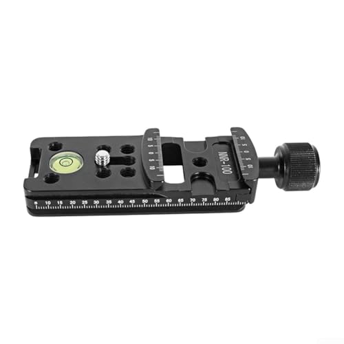 JGmotorfi Makro-Fokussierungsschiene, Aluminiumlegierung, für Kameraschiene, Nodalschieber, Freigabeplatte für Stative für DSLR-Kamera, Filmfotografie (100 mm) von JGmotorfi