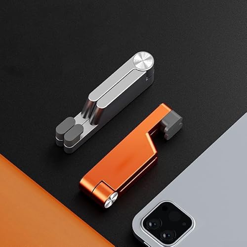 JGmotorfi T1 Mini-Smartphone-Halterung aus Metall, lässt sich leicht an Ihren bevorzugten Winkel anpassen (orange) von JGmotorfi
