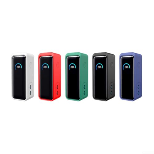 Powerbank-Silikonhülle (9600 mAh, 65 W), leichtes Design mit einfachem Port-Zugang (Tintengrün) von JGmotorfi