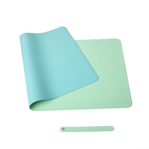 Schreibtischschutz aus PVC-Leder mit einfachen Wartungsfunktionen, rutschfestes, doppelseitiges Design für Büro oder Zuhause (B) von JGmotorfi