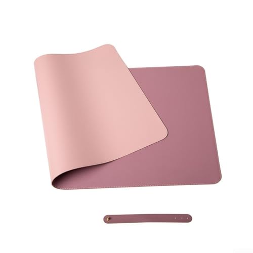 Schreibtischschutz aus PVC-Leder mit einfachen Wartungsfunktionen, rutschfestes, doppelseitiges Design für Büro oder Zuhause (C) von JGmotorfi