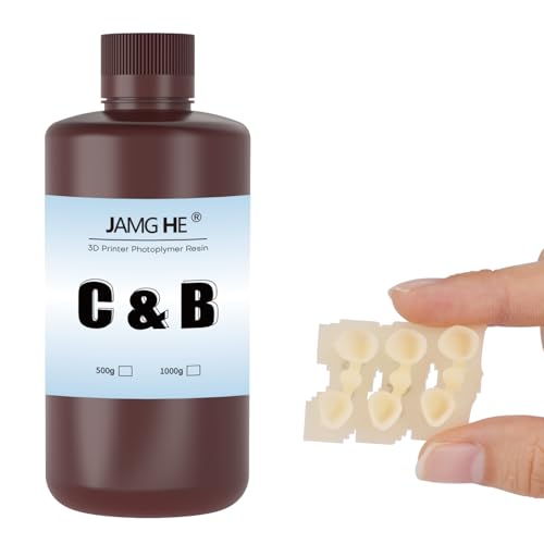 FDA Certification Temporary Dental Model A2 Resin, JAMG HE 405nm 3D Printer Temporary Dental Resin for DLP LCD High Precision High Hardness Fast Cure Teeth Appearance Color A2 500g FDA Certification Temporary Dental Model A2 Resin, JAMG HE 405nm 3D Printer Temporary Dental Resin for DLP LCD High Precision High Hardness Fast Cure Teeth Appearance Color A2 500g von JH JAMG HE