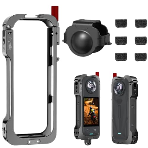 Metallkäfig für Insta360 X5 – passend für Action-Kamera-Kaninchenkäfig mit kaltem Schuh, 1/4-Zoll-Schraubhalterungen und Basisschnittstelle – erweiterbares horizontales Aufnahmezubehör Metallkäfig für Insta360 X5 – passend für Action-Kamera-Kaninchenkäfig mit kaltem Schuh, 1/4-Zoll-Schraubhalterungen und Basisschnittstelle – erweiterbares horizontales Aufnahmezubehör von JHIALG