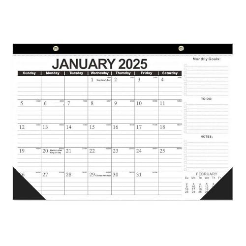 Tischkalender 2025, Januar 2025 - Juni 2026, 18 Monate Monatskalender, Schreibtischunterlage-Kalender von JHIALG