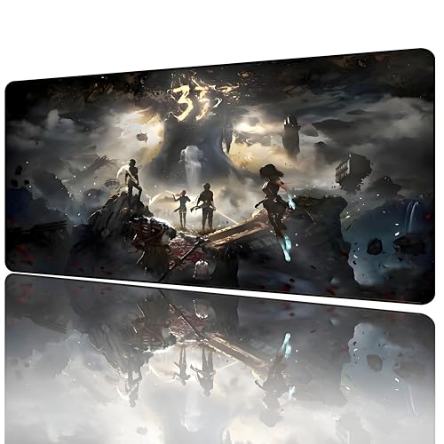 JHSTAR Helldunkel: Expedition 33 Mauspad für Videospiele, Größe XL, 800 x 300 x 3 mm, groß, wasserdicht, rutschfest, Motiv: Anime, Büro, Tastaturmatte, Mauspad aus Gummi JHSTAR Helldunkel: Expedition 33 Mauspad für Videospiele, Größe XL, 800 x 300 x 3 mm, groß, wasserdicht, rutschfest, Motiv: Anime, Büro, Tastaturmatte, Mauspad aus Gummi von JHSTAR