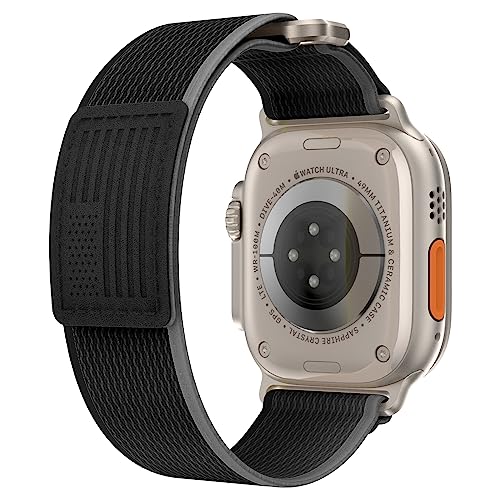 Uhrenarmband Nylon Trail Loop für Apple Watch Ultra 2 SE 2 Band 41mm 40mm 38mm Soft Sport Ersatzarmband Velcro Armband für iWatch Series 9 8 7 6 5 4 3 von JHTSOLE