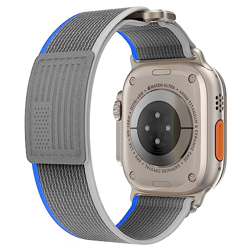 Uhrenarmband Nylon Trail Loop für Apple Watch Ultra 2 SE 2 Band 41mm 40mm 38mm Soft Sport Ersatzarmband Velcro Armband für iWatch Series 9 8 7 6 5 4 3 von JHTSOLE