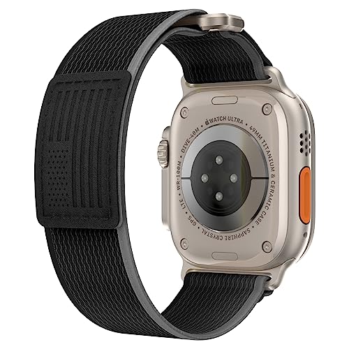 Uhrenarmband Nylon Trail Loop für Apple Watch Ultra 2 SE 2 Band 49mm 45mm 44mm 42mm Soft Sport Ersatzarmband Velcro Armband für iWatch Series 9 8 7 6 5 4 3 von JHTSOLE