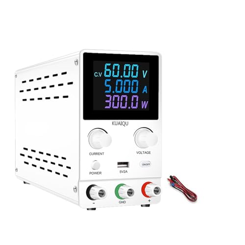 30 V 10 A DC Labor geregelte Stromversorgung variabel, LCD 24 V 12 V einstellbare Stromquelle programmierbarer Spannungsregler USB-A 5 V 2 A Telefonreparatur Weit verbreitet(LCD 60V 5A White) von JHXHFJXZ