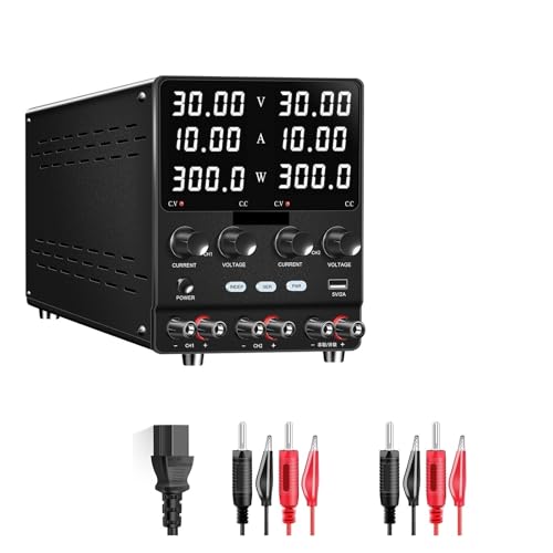 30 V 10 A Gleichstromversorgung, einstellbar mit hochpräziser 4-stelliger LED-Anzeige, Zweikanal-Labornetzteile, Spannungsregler, Mehrfachausgang 120 V 3 A 60 V 5 A Weit verbreitet(30V 10A-Dual) von JHXHFJXZ