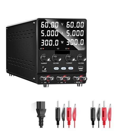 30 V 10 A Gleichstromversorgung, einstellbar mit hochpräziser 4-stelliger LED-Anzeige, Zweikanal-Labornetzteile, Spannungsregler, Mehrfachausgang 120 V 3 A 60 V 5 A Weit verbreitet(60V 5A-Dual) von JHXHFJXZ