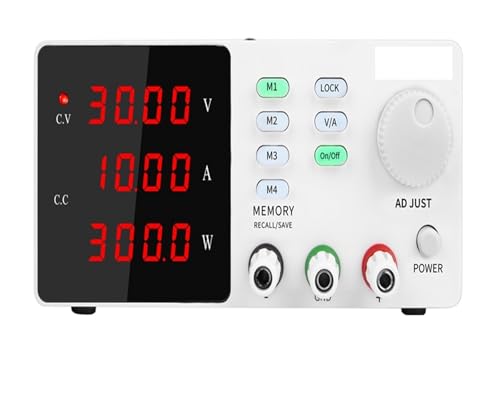 300 W 360 W DC geregeltes Labornetzteil variabel, 30 V 10 A Labor einstellbar 60 V 5 A 120 V 3 A Spannungsregler Stabilisator Tischquelle Weit verbreitet(White 30V 10A 300W) von JHXHFJXZ