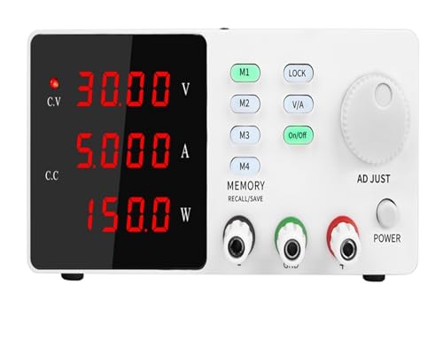 300 W 360 W DC geregeltes Labornetzteil variabel, 30 V 10 A Labor einstellbar 60 V 5 A 120 V 3 A Spannungsregler Stabilisator Tischquelle Weit verbreitet(White 30V 5A 150W) von JHXHFJXZ