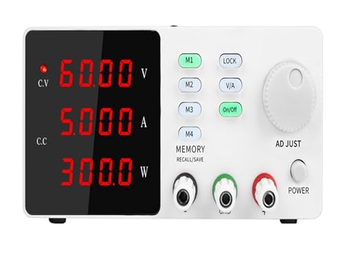 300 W 360 W DC geregeltes Labornetzteil variabel, 30 V 10 A Labor einstellbar 60 V 5 A 120 V 3 A Spannungsregler Stabilisator Tischquelle Weit verbreitet(White 60V 5A 300W) von JHXHFJXZ