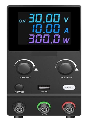 Einstellbares Labor-Gleichstromnetzteil, 30 V 10 A Labornetzteil variabel, 60 V 5 A Stabilisator-Schalttisch-Spannungsregler Weit verbreitet(30V 10A 300W) von JHXHFJXZ