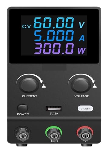 Einstellbares Labor-Gleichstromnetzteil, 30 V 10 A Labornetzteil variabel, 60 V 5 A Stabilisator-Schalttisch-Spannungsregler Weit verbreitet(60V 5A 300W) von JHXHFJXZ