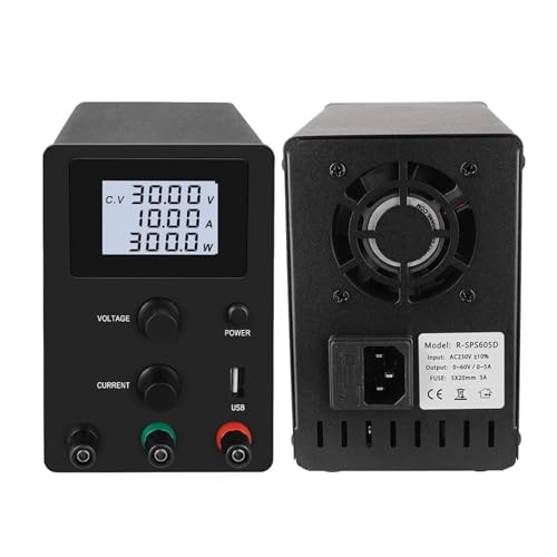 Gleichstromversorgung variabel, 30 V, 10 A, 5 A, 60 V, einstellbar, Labor-Schaltnetzteil, Spannungsregler, Batterieladung for Telefon-PC-Reparatur Weit verbreitet(R-SPS3010D I) von JHXHFJXZ