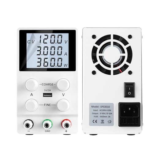 Gleichstromversorgung variabel, 30 V, 10 A, 5 A, 60 V, einstellbar, Labor-Schaltnetzteil, Spannungsregler, Batterieladung for Telefon-PC-Reparatur Weit verbreitet(SPS1203D H) von JHXHFJXZ