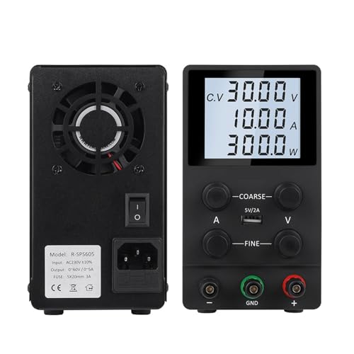 Gleichstromversorgung variabel, 30 V, 10 A, 5 A, 60 V, einstellbar, Labor-Schaltnetzteil, Spannungsregler, Batterieladung for Telefon-PC-Reparatur Weit verbreitet(SPS3010D C) von JHXHFJXZ