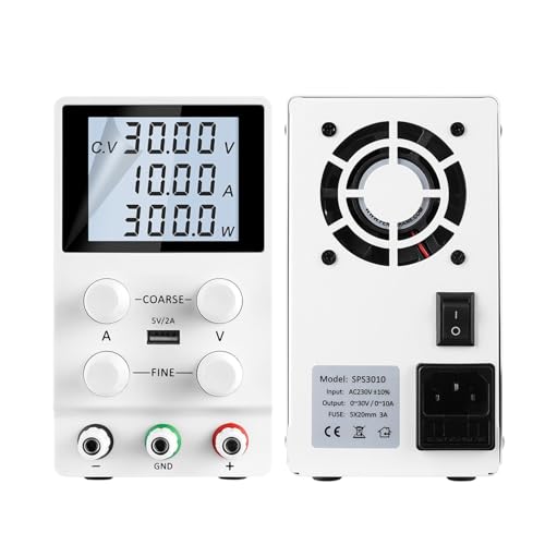 Gleichstromversorgung variabel, 30 V, 10 A, 5 A, 60 V, einstellbar, Labor-Schaltnetzteil, Spannungsregler, Batterieladung for Telefon-PC-Reparatur Weit verbreitet(SPS3010D D) von JHXHFJXZ