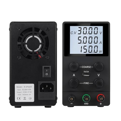 Gleichstromversorgung variabel, 30 V, 10 A, 5 A, 60 V, einstellbar, Labor-Schaltnetzteil, Spannungsregler, Batterieladung for Telefon-PC-Reparatur Weit verbreitet(SPS305D E) von JHXHFJXZ