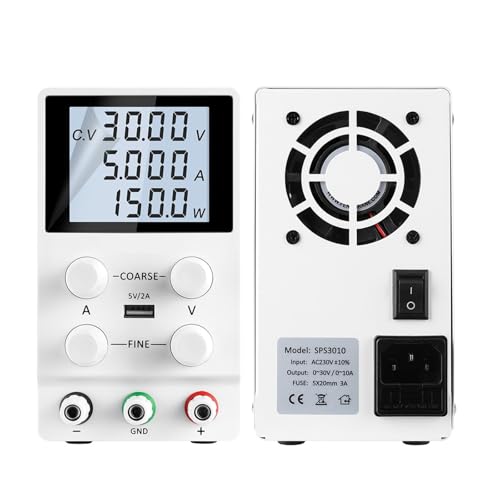 Gleichstromversorgung variabel, 30 V, 10 A, 5 A, 60 V, einstellbar, Labor-Schaltnetzteil, Spannungsregler, Batterieladung for Telefon-PC-Reparatur Weit verbreitet(SPS305D F) von JHXHFJXZ