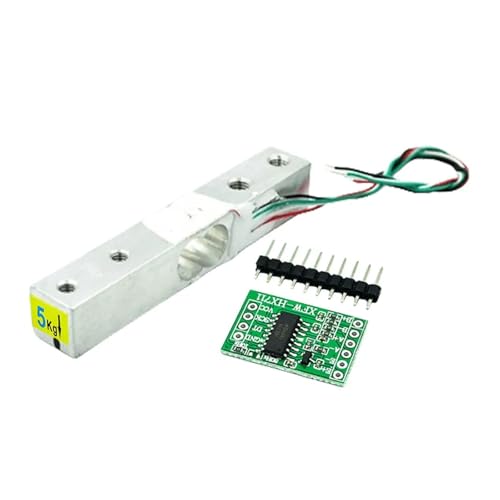 HX711 Wägezelle Gewichtssensor 1KG 5KG 10KG 20KG Aluminiumlegierung Wiegesensor for Mikrocontroller Hohe Stabilität und Präzision(HX711 And 5KG) von JHXHFJXZ