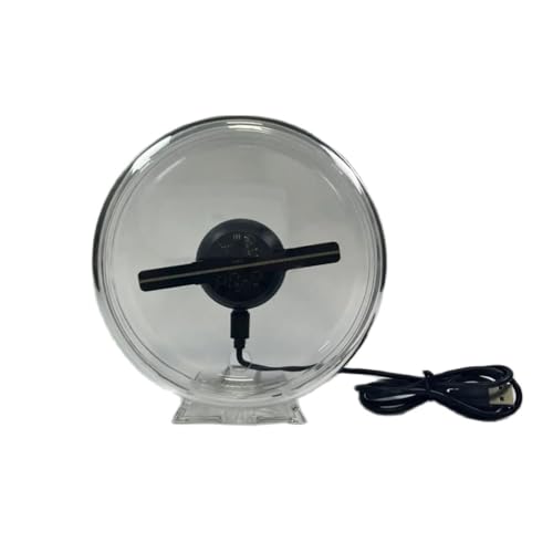 JHXHFJXZ 10 cm/4,1 in 3D Hologramm Fan Mit Transparent Abdeckung Ornament 128 LED Holographische Werbung Maschine Weihnachten Halloween Einfaches Ändern des Videos JHXHFJXZ 10 cm/4,1 in 3D Hologramm Fan Mit Transparent Abdeckung Ornament 128 LED Holographische Werbung Maschine Weihnachten Halloween Einfaches Ändern des Videos von JHXHFJXZ