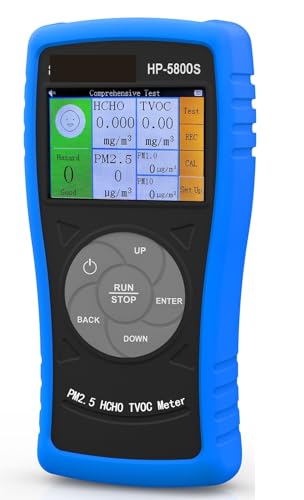 JHXHFJXZ 3-in-1-Luftqualitätsmonitor, Formaldehyd-Detektor for Testen von PM2,5, PM10, HCHO, TVOC, wiederfladbar über USB for den Innen- und ßenbereich Präzise Sensoren für schnelle Erkennung JHXHFJXZ 3-in-1-Luftqualitätsmonitor, Formaldehyd-Detektor for Testen von PM2,5, PM10, HCHO, TVOC, wiederfladbar über USB for den Innen- und ßenbereich Präzise Sensoren für schnelle Erkennung von JHXHFJXZ