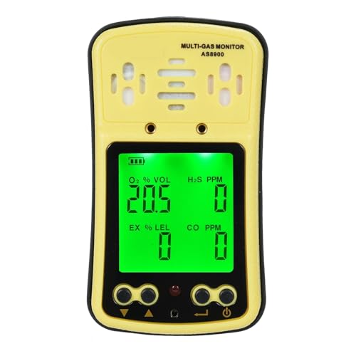 JHXHFJXZ 4 in 1 Brennbares Gasmessrät LCD Luftanalysator Mehrgasmonitor Gasdetektor O₂ CO Messrät H₂S Analysator Präzise Sensoren für schnelle Erkennung JHXHFJXZ 4 in 1 Brennbares Gasmessrät LCD Luftanalysator Mehrgasmonitor Gasdetektor O₂ CO Messrät H₂S Analysator Präzise Sensoren für schnelle Erkennung von JHXHFJXZ