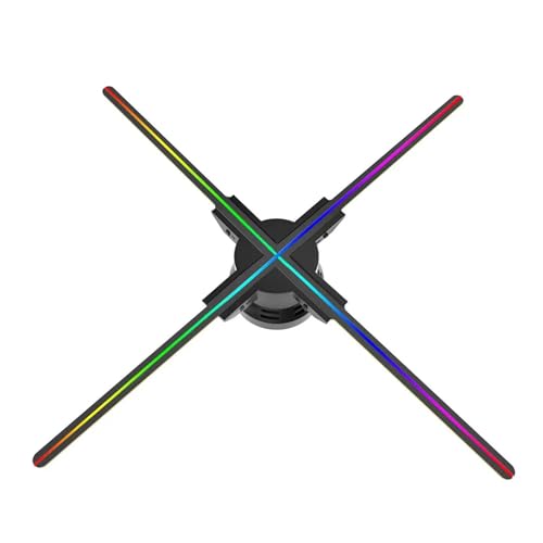 JHXHFJXZ 45/52/56/60/65 cm 3D-Holografie-Lüfter, Holografie-Projektor, multifunktionaler Werbemaschinen-Projektor-Lüfterbildschirm Einfaches Ändern des Videos(45CM) von JHXHFJXZ