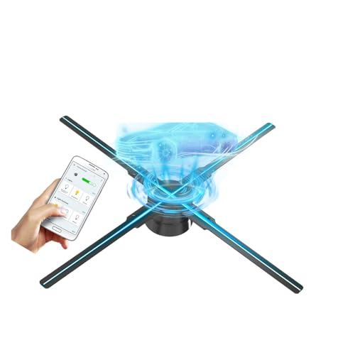 JHXHFJXZ 46 cm/18,1 Zoll 3D-Fan-Hologramm-Projektor Dekoration Fan-Bildschirm Weihnachten Halloween LED Hologramm Werbung Zeichen Licht App-Steuerung Einfaches Ändern des Videos JHXHFJXZ 46 cm/18,1 Zoll 3D-Fan-Hologramm-Projektor Dekoration Fan-Bildschirm Weihnachten Halloween LED Hologramm Werbung Zeichen Licht App-Steuerung Einfaches Ändern des Videos von JHXHFJXZ