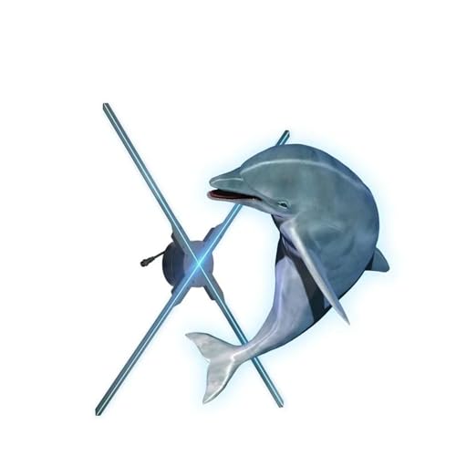 JHXHFJXZ 52–180 cm 3D-Hologramm-Fan mit Videobibliothek, LED-Hologramm-Werbedisplay, Schaufenster for Messen, Partys und Veranstaltungen Einfaches Ändern des Videos(52cm) von JHXHFJXZ