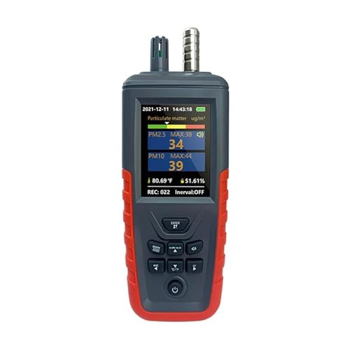 JHXHFJXZ Luftpartikel-3/6-Kanal-Zählersensor-Monitor PM2.5/10 Temperatur- und Feuchtigkeitsmessrät Luftqualitäts-konzentrationsdetektor Präzise Sensoren für schnelle Erkennung(TC8200) von JHXHFJXZ