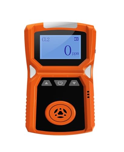 JHXHFJXZ Tragbarer Industrie-Gasdetektor for H2/CO/PH3/CO2/H2S/NH3/O2/NO2/NO/EX/CH4, Alarmdetektor for brennbare Gase, USB-fladung, 0-100% UEG Präzise Sensoren für schnelle Erkennung(CL2-0-20PPM) von JHXHFJXZ