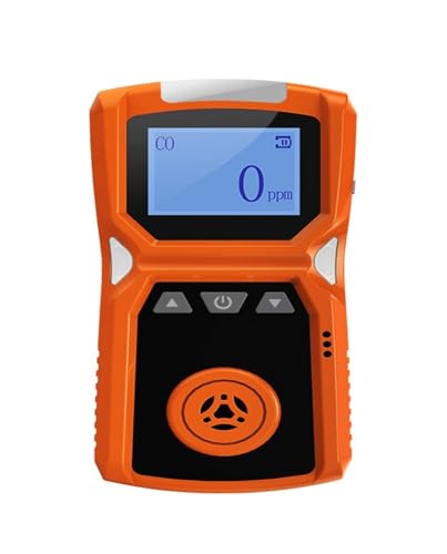 JHXHFJXZ Tragbarer Industrie-Gasdetektor for H2/CO/PH3/CO2/H2S/NH3/O2/NO2/NO/EX/CH4, Alarmdetektor for brennbare Gase, USB-fladung, 0-100% UEG Präzise Sensoren für schnelle Erkennung(CO-0-1000ppm) von JHXHFJXZ
