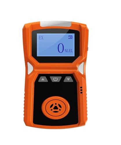 JHXHFJXZ Tragbarer Industrie-Gasdetektor for H2/CO/PH3/CO2/H2S/NH3/O2/NO2/NO/EX/CH4, Alarmdetektor for brennbare Gase, USB-fladung, 0-100% UEG Präzise Sensoren für schnelle Erkennung(EX-0-100LEL) von JHXHFJXZ