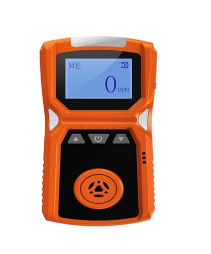 JHXHFJXZ Tragbarer Industrie-Gasdetektor for H2/CO/PH3/CO2/H2S/NH3/O2/NO2/NO/EX/CH4, Alarmdetektor for brennbare Gase, USB-fladung, 0-100% UEG Präzise Sensoren für schnelle Erkennung(NO2-0-20ppm) von JHXHFJXZ
