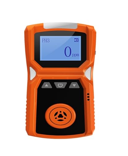 JHXHFJXZ Tragbarer Industrie-Gasdetektor for H2/CO/PH3/CO2/H2S/NH3/O2/NO2/NO/EX/CH4, Alarmdetektor for brennbare Gase, USB-fladung, 0-100% UEG Präzise Sensoren für schnelle Erkennung(PH3-0-20ppm) von JHXHFJXZ