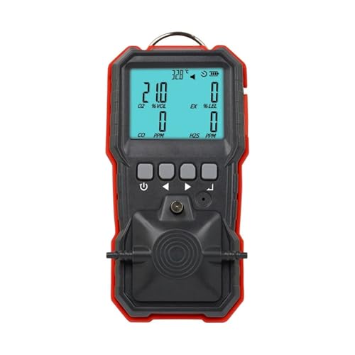 JHXHFJXZ Verbindungsgasmonitor, mehrfach wiederfladbar, 4-in-1, digitaler brennbarer O2-, H2S-, CO-Gassensor, Vibrationslicht-Alarmdetektor Präzise Sensoren für schnelle Erkennung JHXHFJXZ Verbindungsgasmonitor, mehrfach wiederfladbar, 4-in-1, digitaler brennbarer O2-, H2S-, CO-Gassensor, Vibrationslicht-Alarmdetektor Präzise Sensoren für schnelle Erkennung von JHXHFJXZ