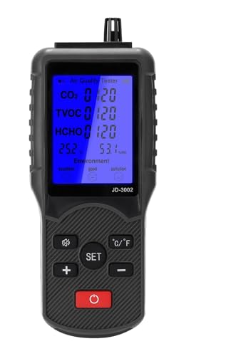 Kohlendioxidtester CO2-Detektor Luftqualitätsdetektor TVOC-Messrät Temperatur-Feuchtigkeitsmessrät Multifunktionstester Präzise Sensoren für schnelle Erkennung Kohlendioxidtester CO2-Detektor Luftqualitätsdetektor TVOC-Messrät Temperatur-Feuchtigkeitsmessrät Multifunktionstester Präzise Sensoren für schnelle Erkennung von JHXHFJXZ