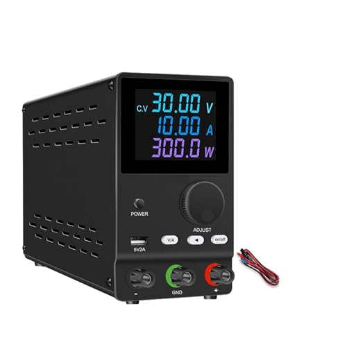 Labor-Gleichstromversorgung variabel, 12 V, 30 V, 60 V, 120 V, einstellbarer Spannungsregler, Tischschalter, Stromquelle, voreingestellter Strom mit Ziffernanzeige Weit verbreitet(LCD 30V 10A Black) von JHXHFJXZ