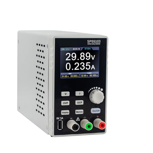 Programmierbares Gleichstromnetzteil, variabel, 300 W, 30 V/10 A, 60 V/10 A, 2,8 Zoll LCD, 10 mV/1 mA Auflösung, digitaler Spannungsreglerschalter, SPE3103 Weit verbreitet(SPE6103 300W) von JHXHFJXZ