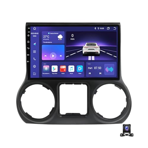 JHYUUKAU Android 13 Autoradio 2 Din Radio Für Jeep Wrangler 2011~2016 9 Zoll Doppel Din Android Car Radio Mit Navi FM RDS DSP Carplay/Auto, Mit AHD Rückfahrkamera,8 core m700s 8g+128g JHYUUKAU Android 13 Autoradio 2 Din Radio Für Jeep Wrangler 2011~2016 9 Zoll Doppel Din Android Car Radio Mit Navi FM RDS DSP Carplay/Auto, Mit AHD Rückfahrkamera,8 core m700s 8g+128g von JHYUUKAU